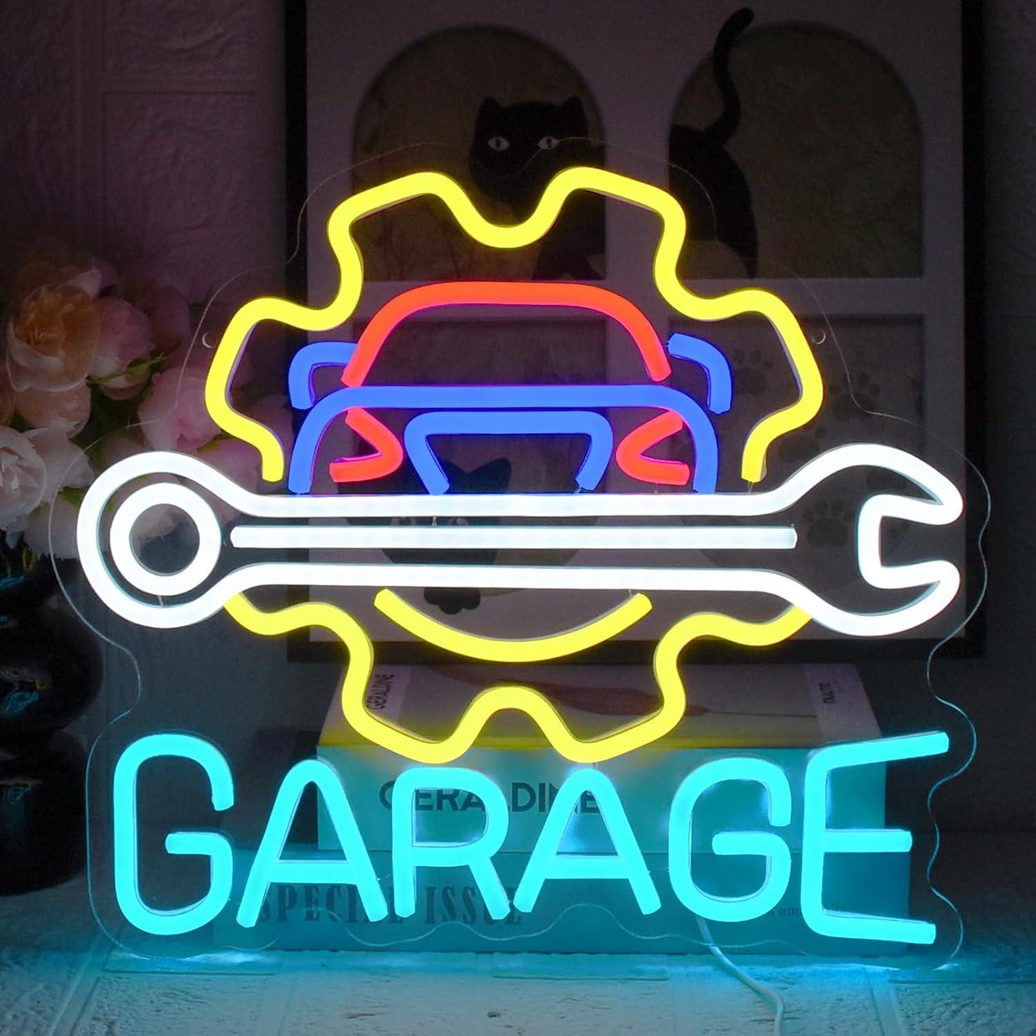 Auto Repair Shop In - Letrero de Neón para Garaje, Luces