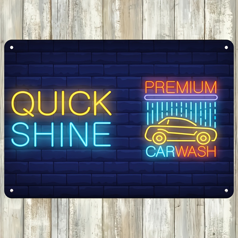 Auto Repair Shop In - Letrero Luminoso LED para Lavado de