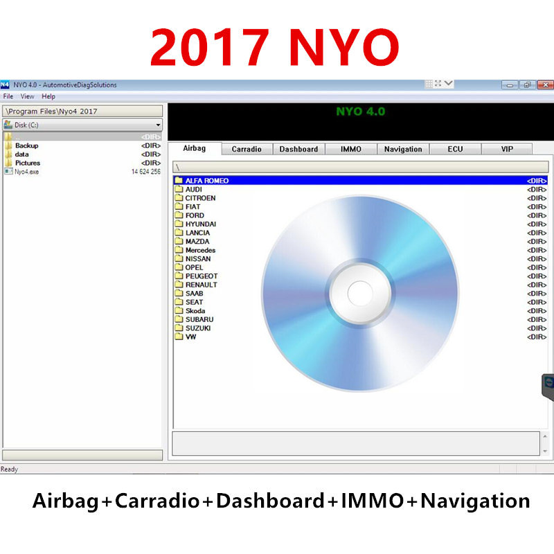 Auto Repair Shop Software - NYO 4-Base de datos completa, Airbag,