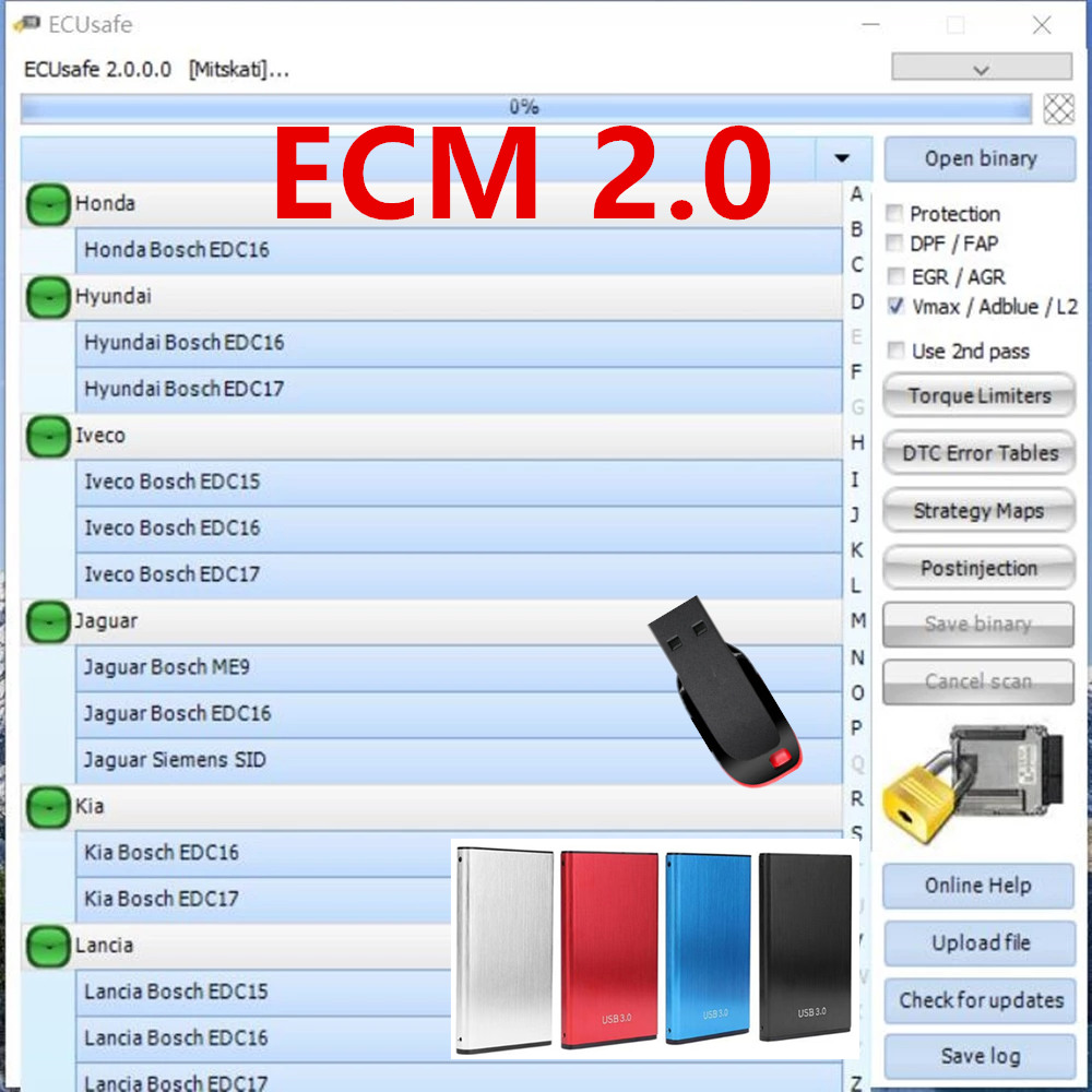 Auto Repair Shop Software - 2025 Venta caliente ECUSafe 2.0 ECU
