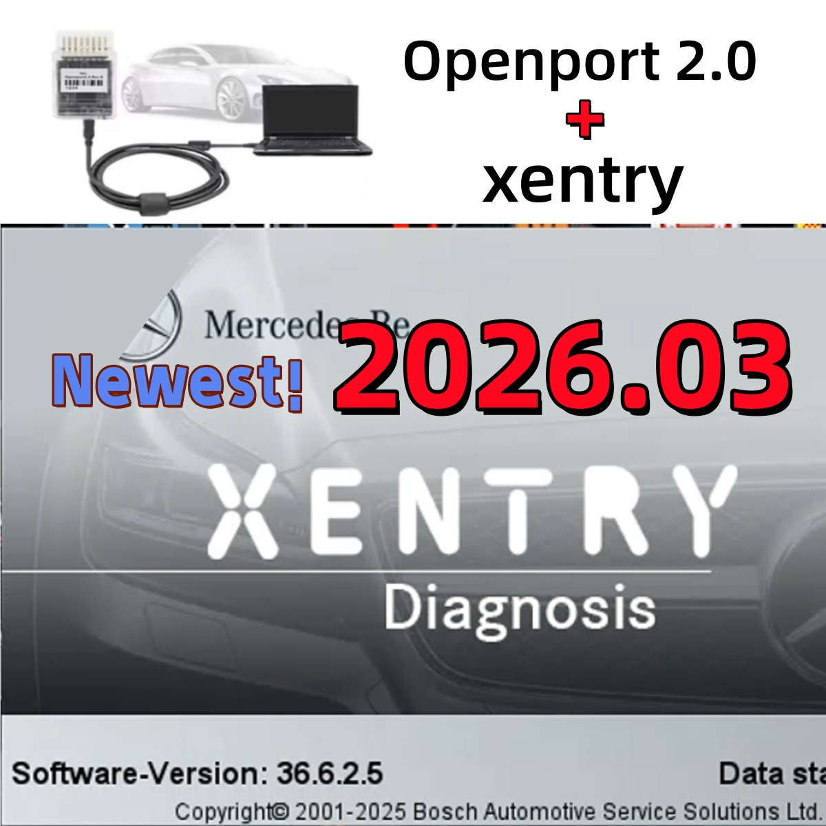Auto Repair Shop Software - Xentry 2026.3, Software Completo, Nueva Versión