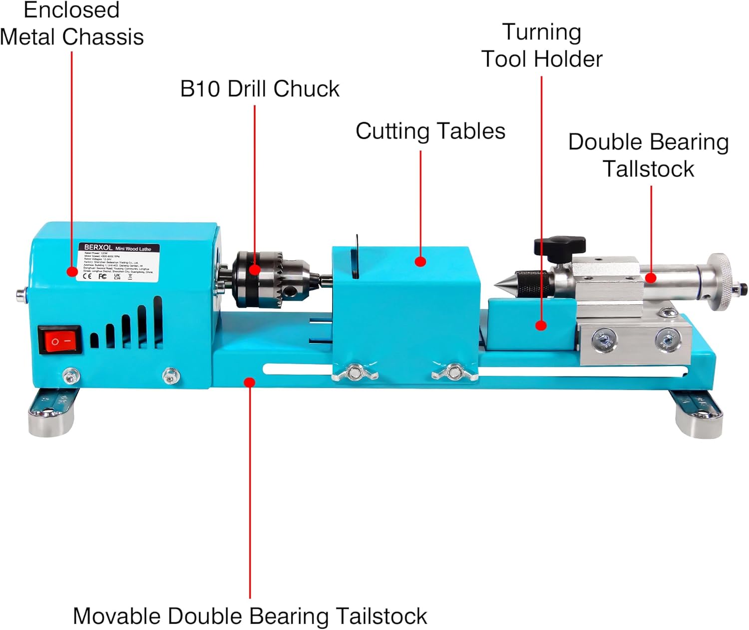Nuevo Mini Torno Eléctrico par - Brake Drum Lathe reseña y precio